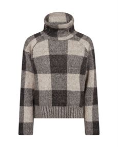 MOS MOSH STRIK, MMMAIJA CHECK KNIT, BLACK